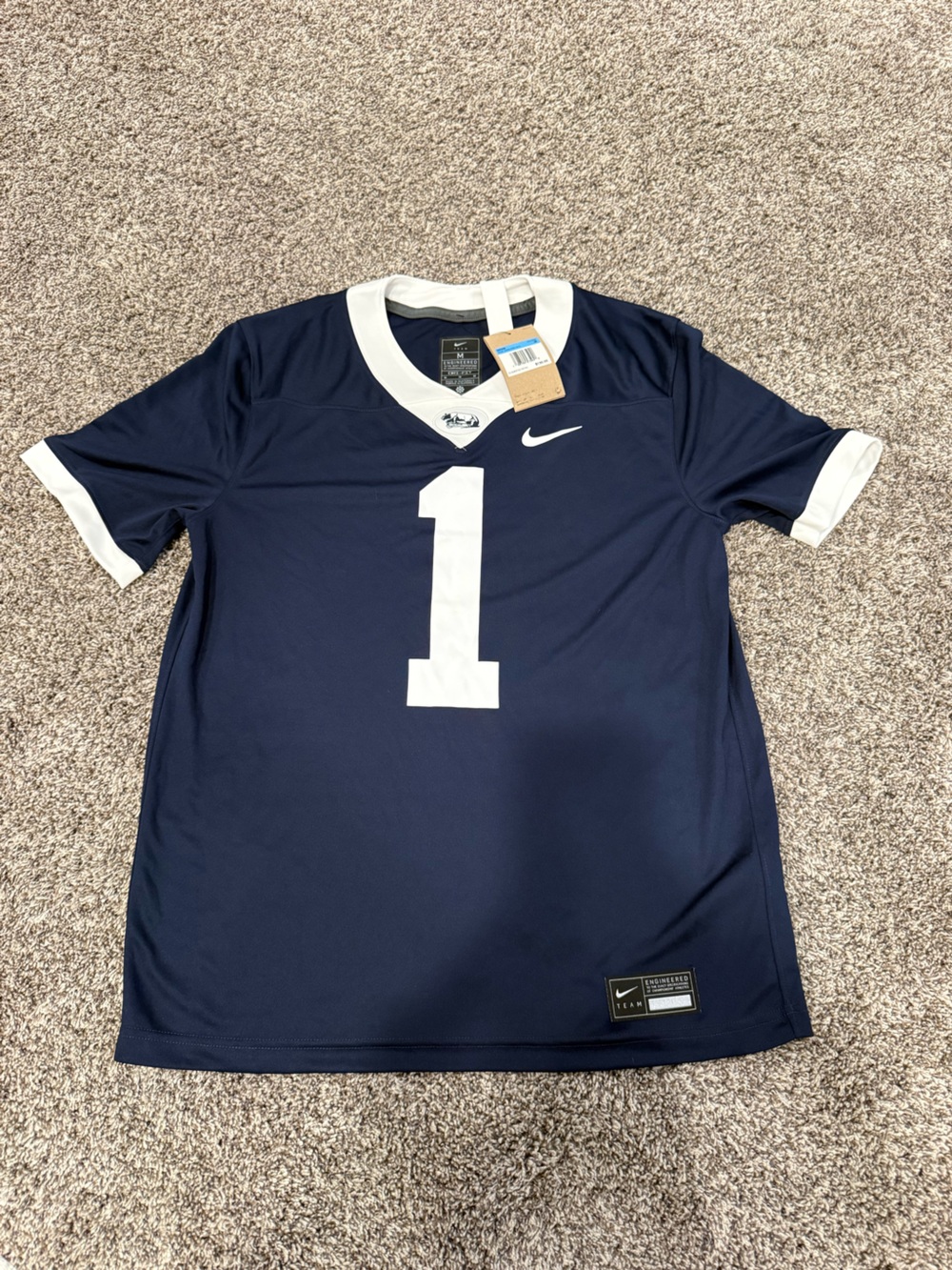 NWT Nike Penn State Nittany Lions #1 Football Jersey Navy Men’s M